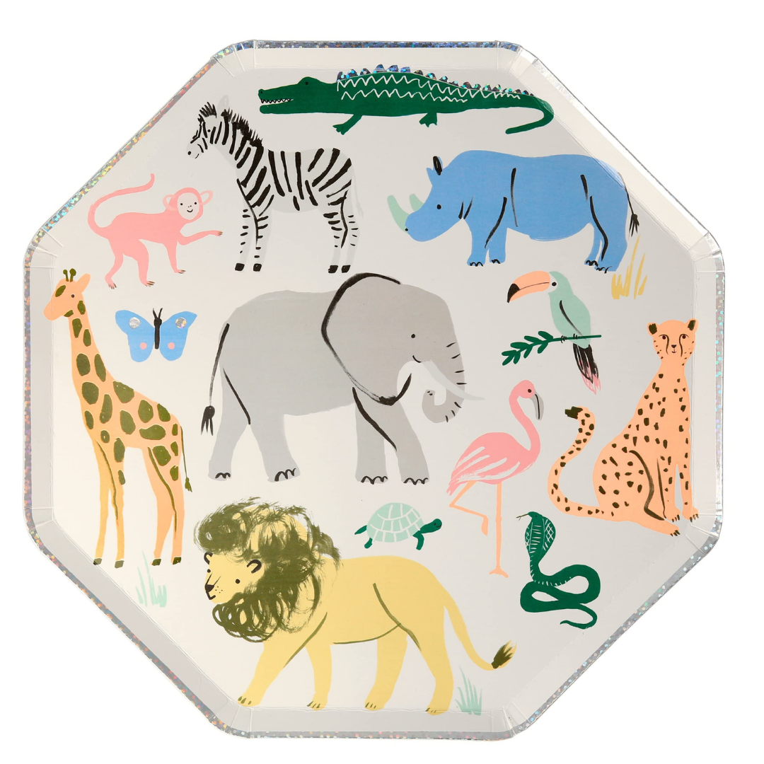 Safari Animals Dinner Plate
