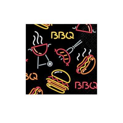 Serviletas BN Neon BBQ
