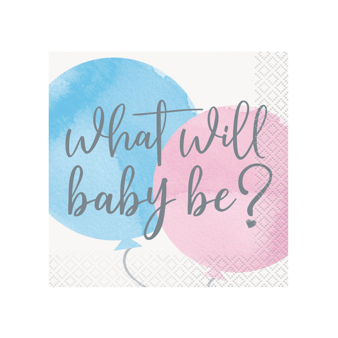 Servilletas Gender Reveal