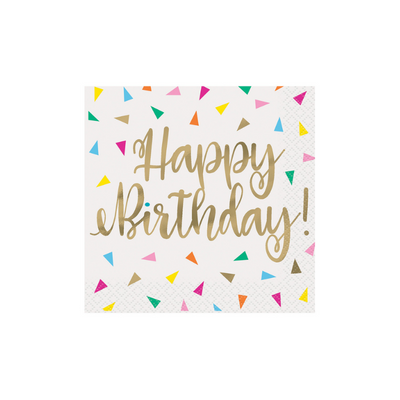 Servilletas Birthday Foil