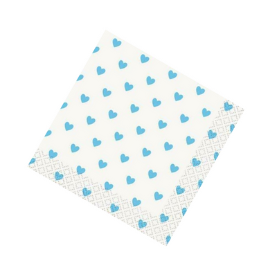 Servilletas Blue Hearts