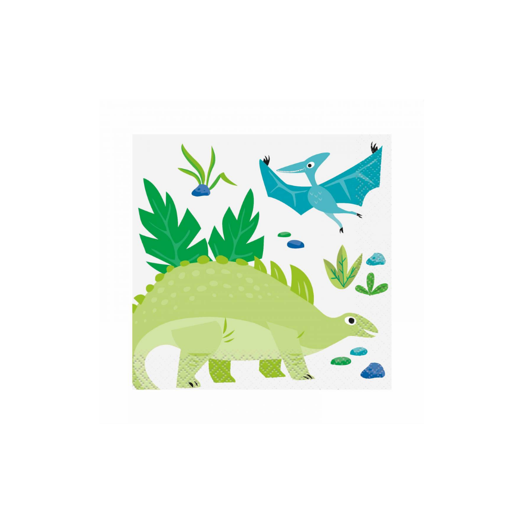Servilletas Dino Blue & Green
