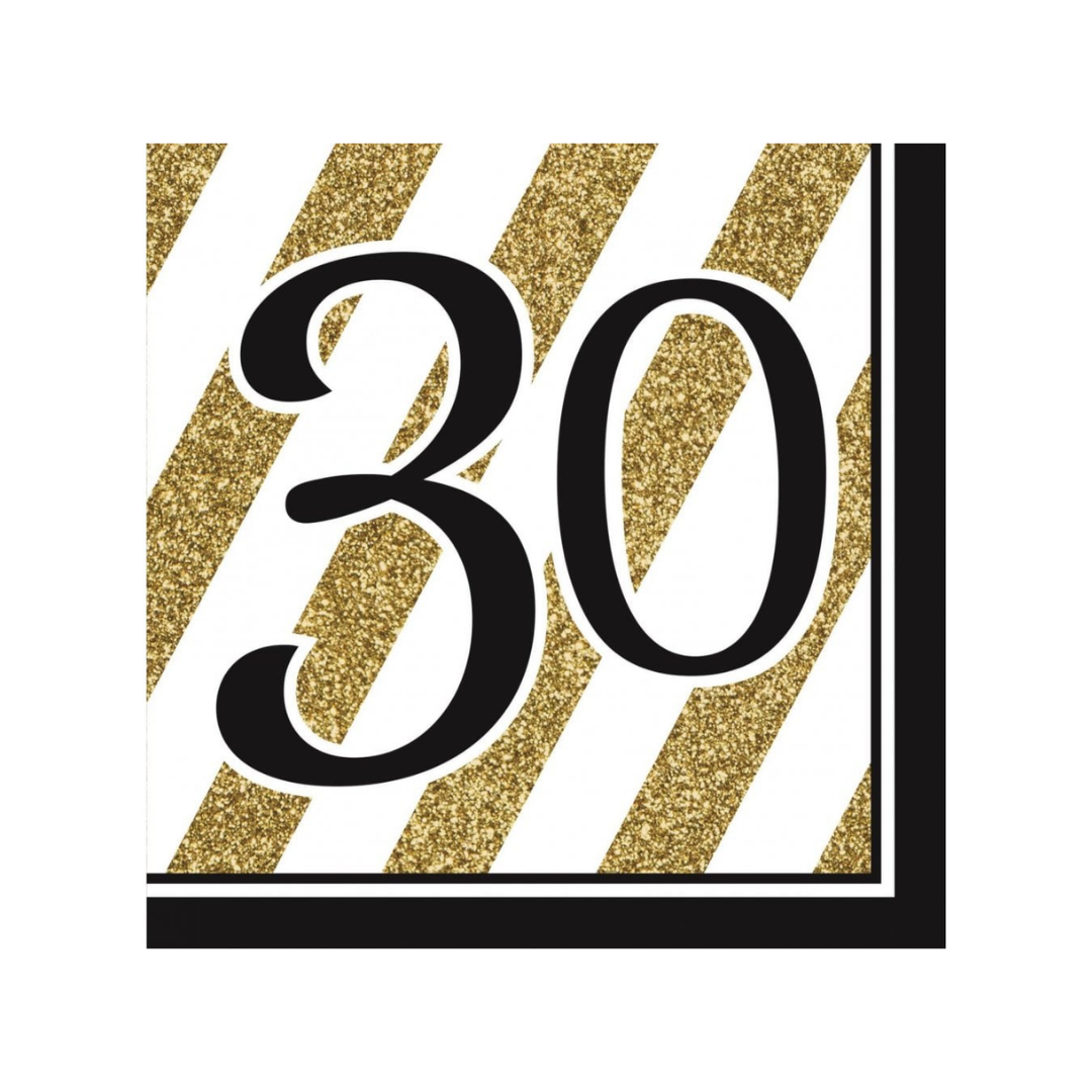 Servilletas LN Black&Gold 30