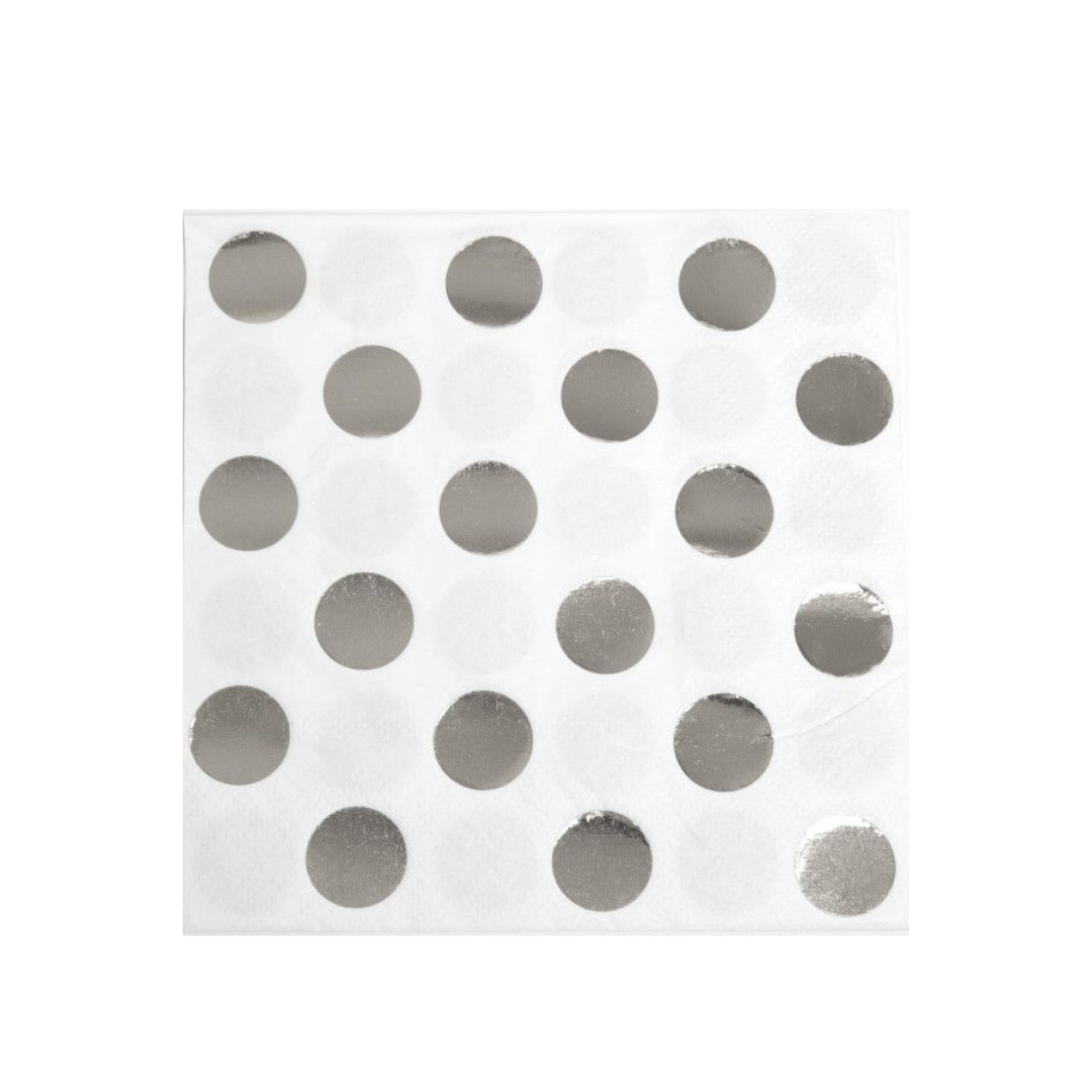Servilletas Puntos Plata