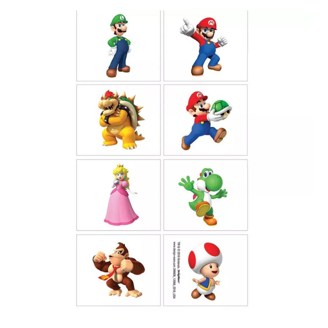 Tatoo Sheet Super Mario