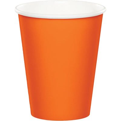 Vaso 9 oz Naranja (24 piezas)