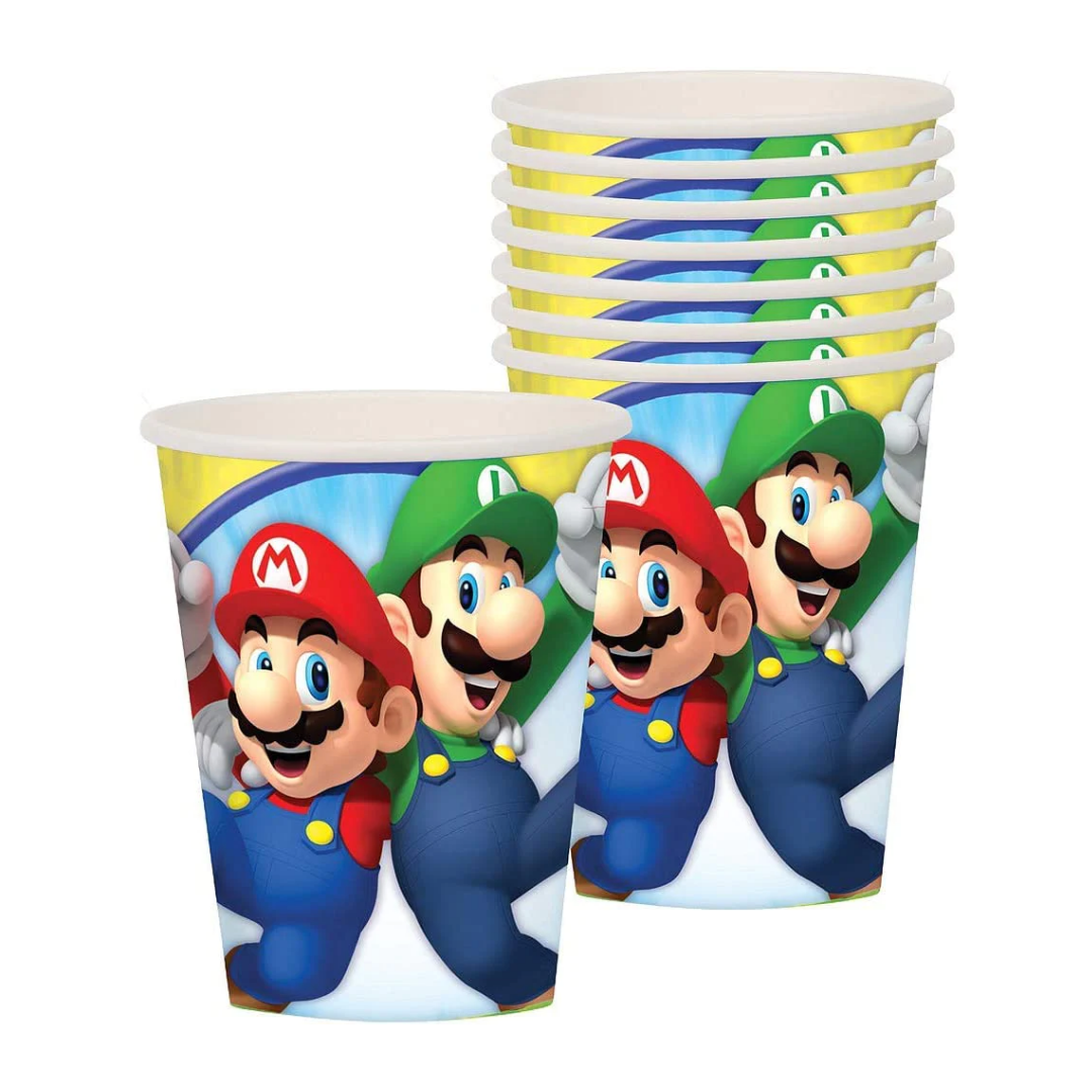 Vaso 9 oz Super Mario