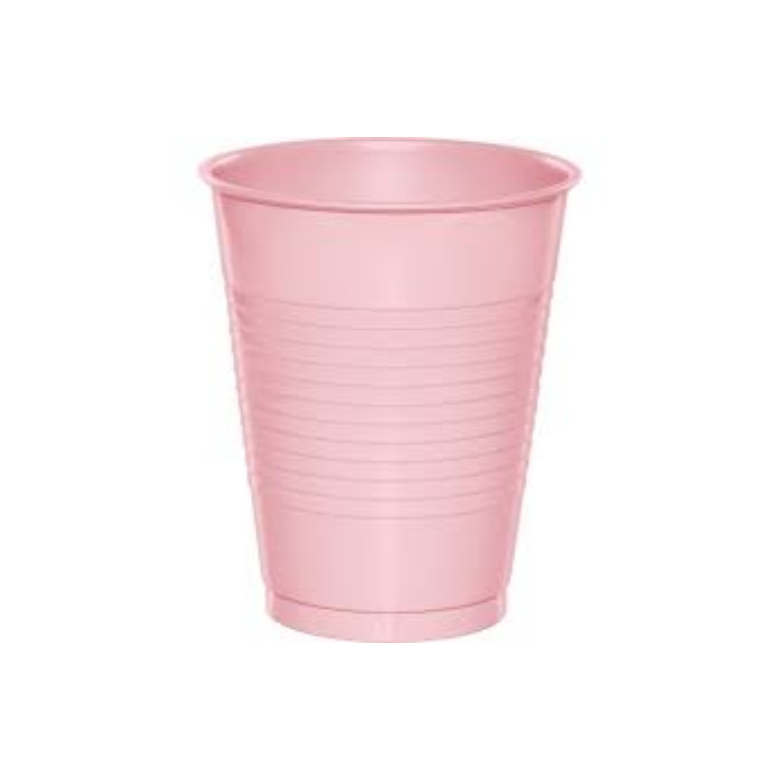 Vaso Plástico 16oz Rosa Pastel