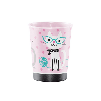 Vaso Plastico Gatitos