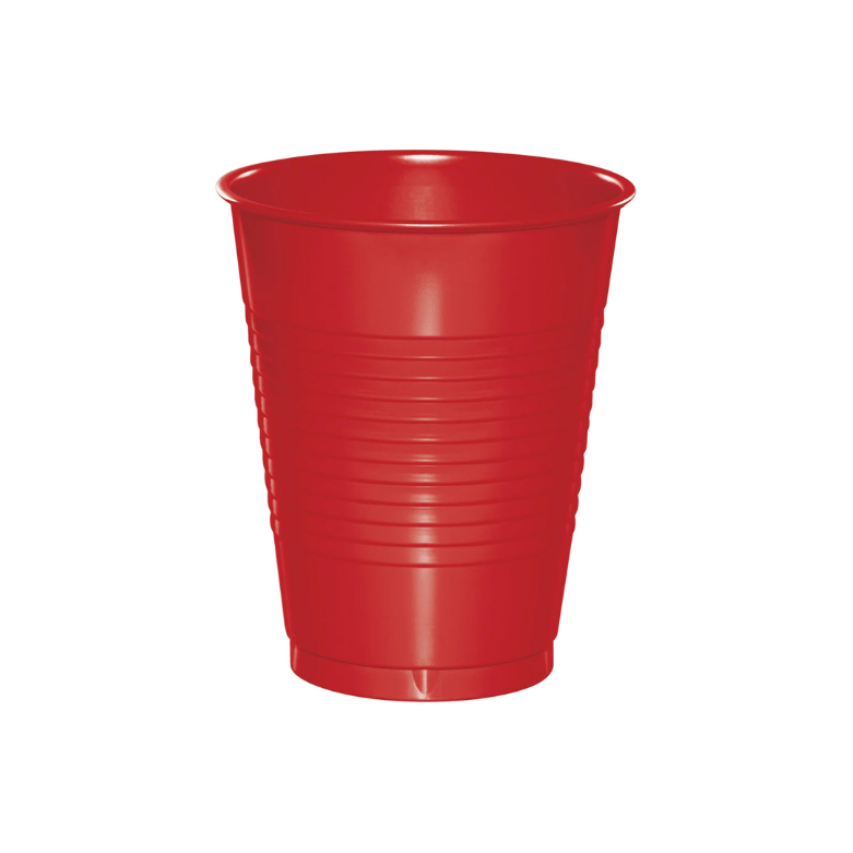 Vaso Plástico Rojo 16 oz