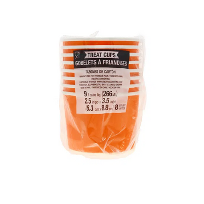 Vaso Treat Cup Naranja (8 pz)